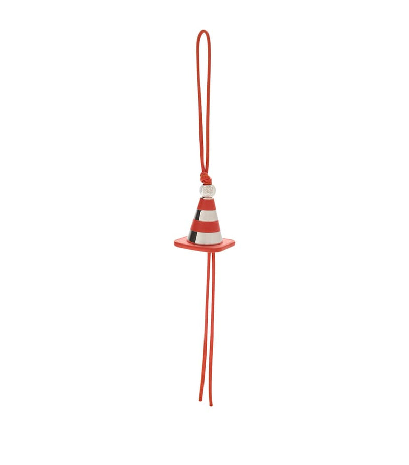 LOEWE Work Cone Bag Charm orange calfskin 32cm (British brand)