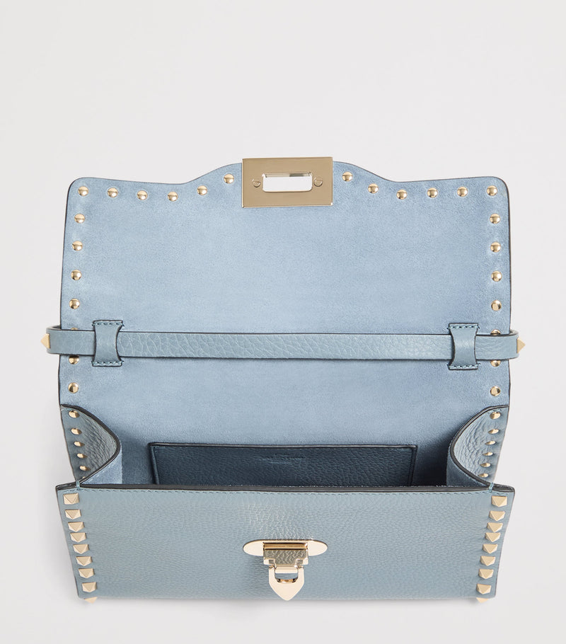 Valentino Garavani small leather Rockstud shoulder bag (British brand)
