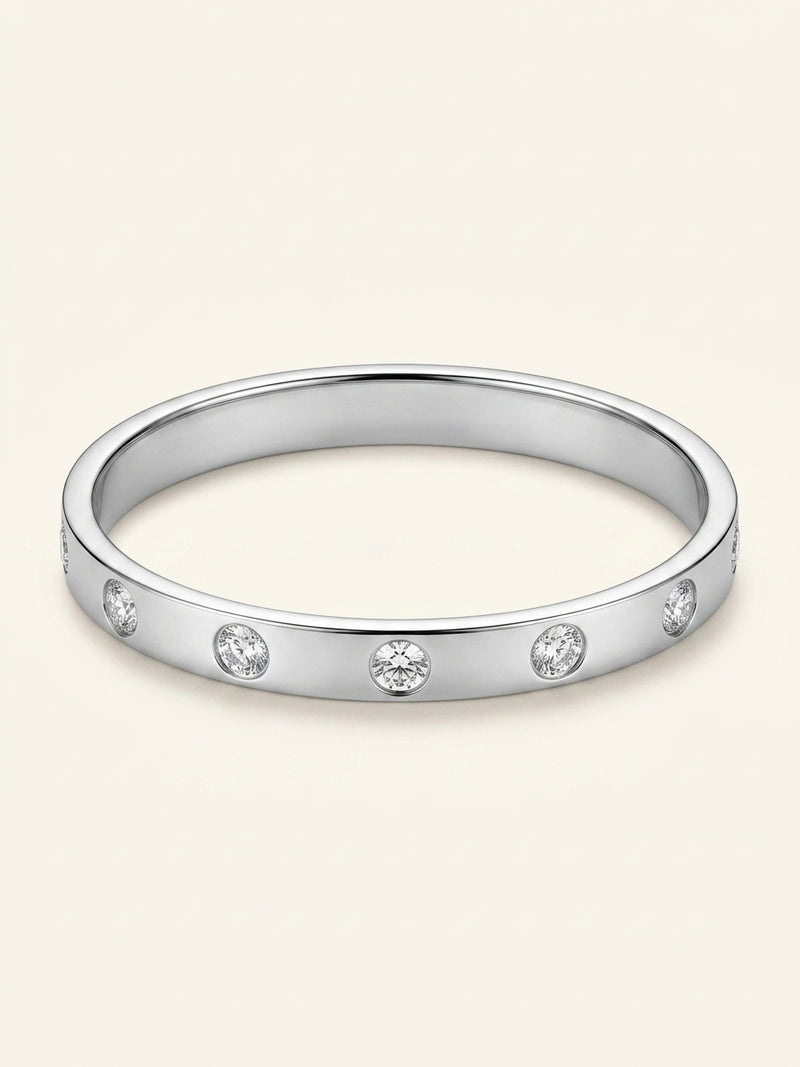 Cartier LOVE bracelet 18ct white gold with 0.42ct diamond, UK version