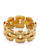 Monica Vinader gold vermeil heirloom chain ring 10mm band (British brand)