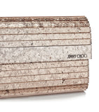 Jimmy Choo gold-toned glitter Sweetie clutch - British product