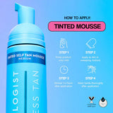 Tanologist self tan mousse medium bottle (British brand)