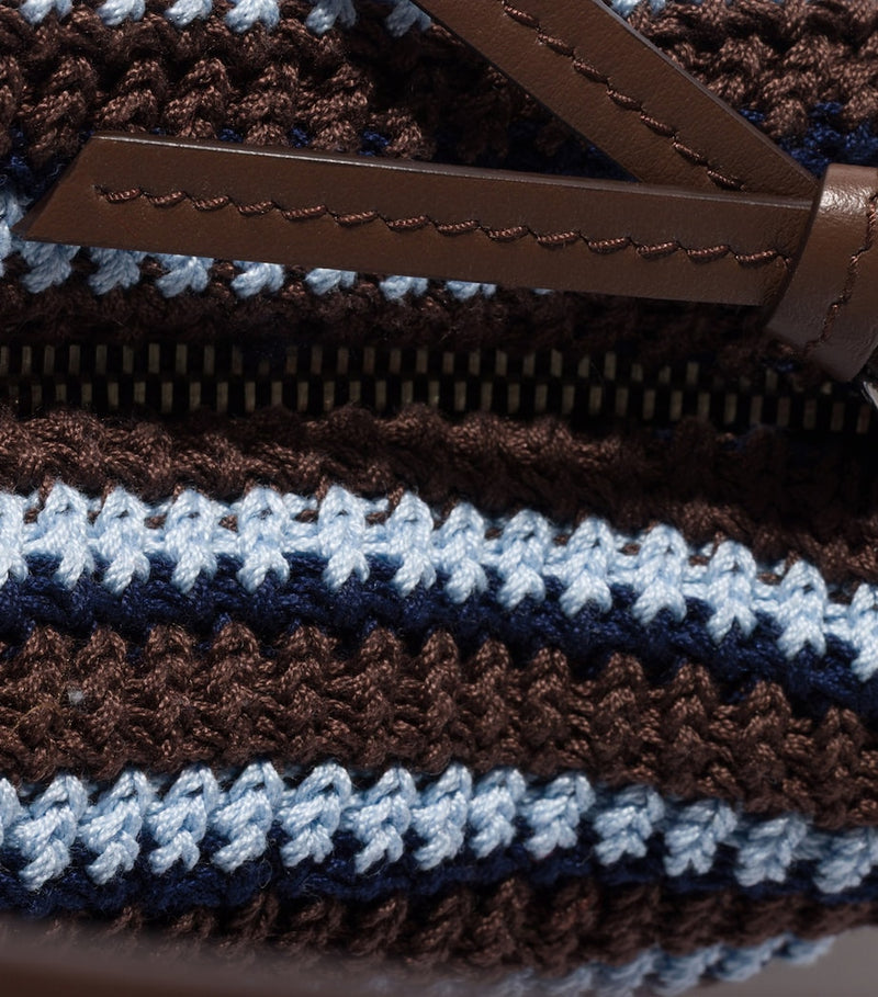 Miu Miu crochet stripe shoulder bag (British brand)