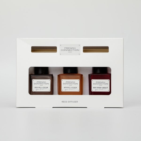 French Connection autumn collection reed diffuser trio gift set (British brand)