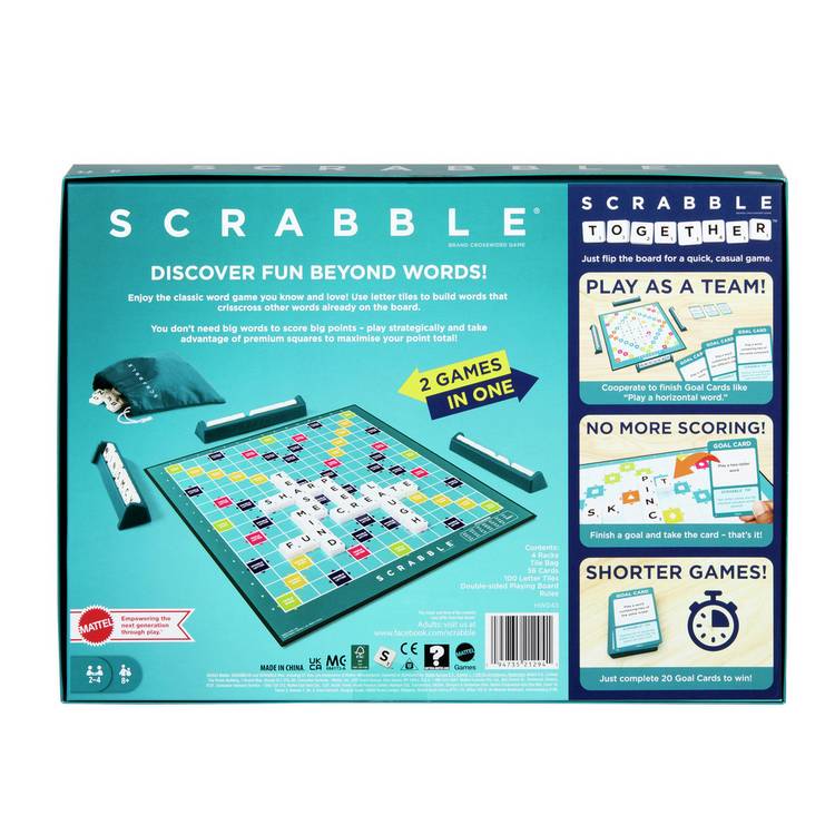 Scrabble Original Board Game, imported from the UK