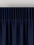 Navy blue made to measure cotton curtains - British product