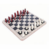 Chad Valley wooden chess and draughts board game, UK version