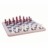 Chad Valley wooden chess and draughts board game, UK version