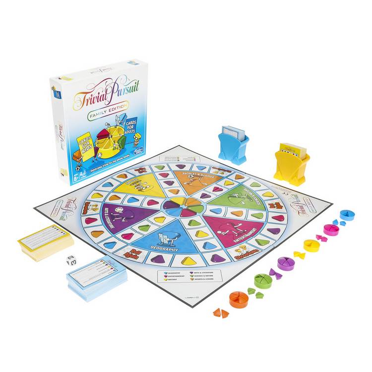 Hasbro Gaming Trivial Pursuit Family Edition board game (British brand)