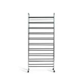 Argos Home Yori rolling shoe rack chrome, imported from the UK