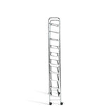 Argos Home Yori rolling shoe rack chrome, imported from the UK
