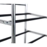 Argos Home Yori rolling shoe rack chrome, imported from the UK