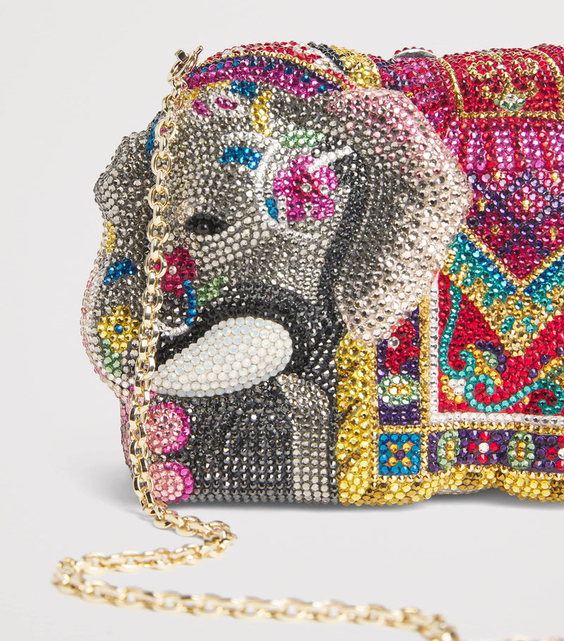 Judith Leiber crystal elephant clutch bag, imported from the UK