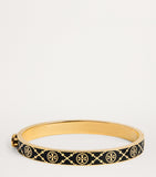 Tory Burch Double T monogram hinge bangle 7mm - British product
