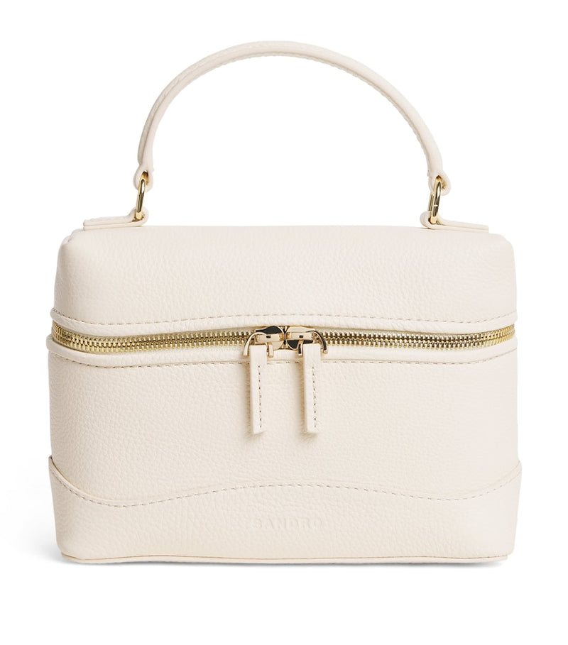Sandro Paris Tangolino vanity bag smooth leather cross-body (British brand)