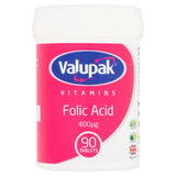 Valupak Vitamins Folic Acid Tablets 400ug    90 per pack GOODS M&S