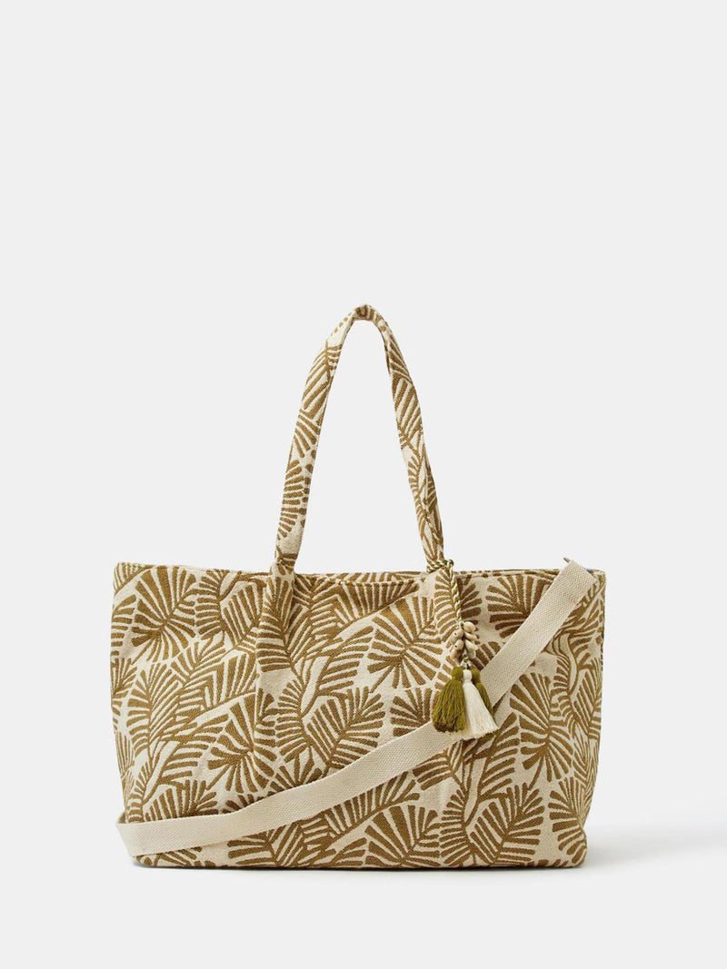 Accessorize green palm print weekend bag - British product