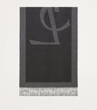 Saint Laurent silk logo scarf 210cm x 60cm - British product