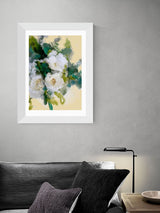 Next East End Prints Green Roses Buttercreme by Ana Rut Bre Framed Art Print- Buy online at McGrocer