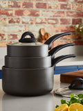 Tower ceramic nonstick saucepan set 3 piece (British brand)