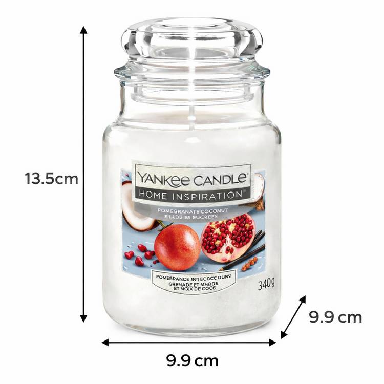 Yankee Candle medium scented candle Pomegranate Coconut - British product