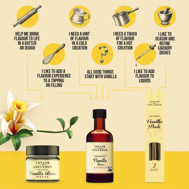 Taylor & Colledge Organic & Fairtrade Vanilla Bean Extract   100ml GOODS M&S