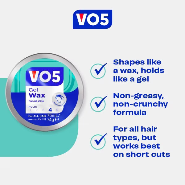 Vo5 Extreme Style Gel Wax Floreal 75ml (British brand)