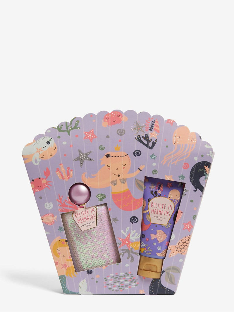 Mermaid perfume and body wash gift set for kids 50ml, UK version