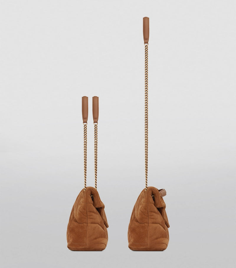 Saint Laurent Loulou Puffer small shoulder bag, imported from the UK