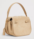 Polo Ralph Lauren small suede Polo ID satchel bag (British brand)