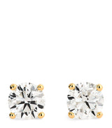 Harrods Harrods Yellow Gold and Diamond Stud Earrings (1.00ctw)- Buy online at McGrocer