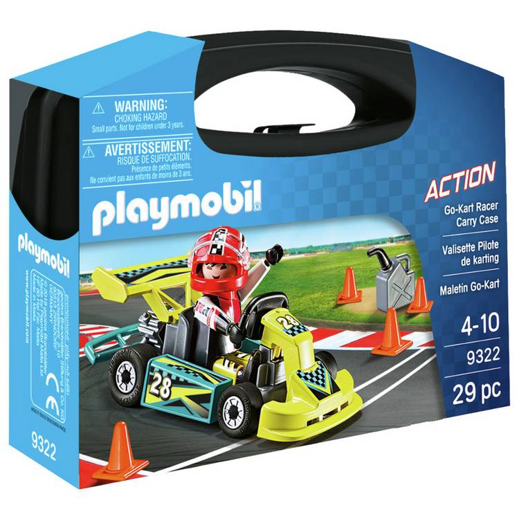 Playmobil Action Go-Kart Racer small carry case - British product