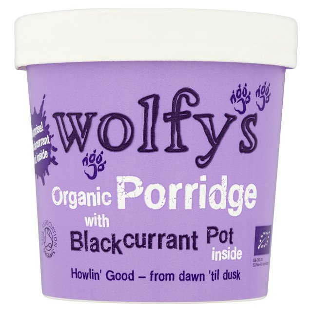 Wolfy's Organic Blackcurrant Porridge Pot 90g GOODS M&S