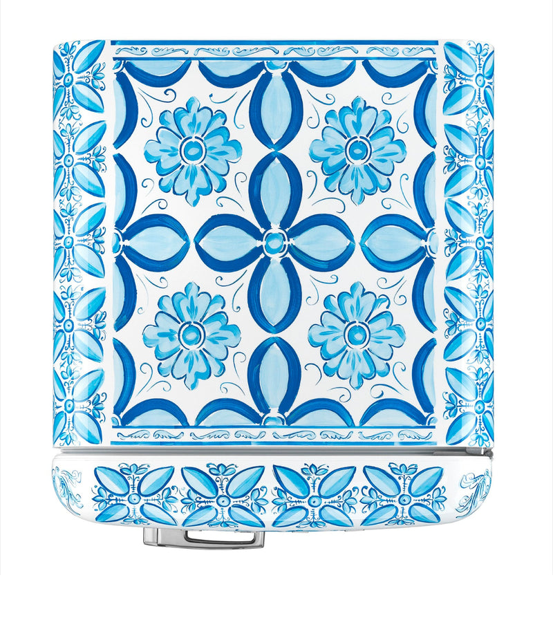 Smeg and Dolce Gabbana retro Maiolica fridge with Greek temple design (British brand)