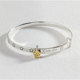 Revere baby bangle Little Star engraving gold star - British product