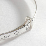 Revere baby bangle Little Star engraving gold star - British product