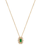Suzanne Kalan emerald diamond yellow gold necklace, UK version