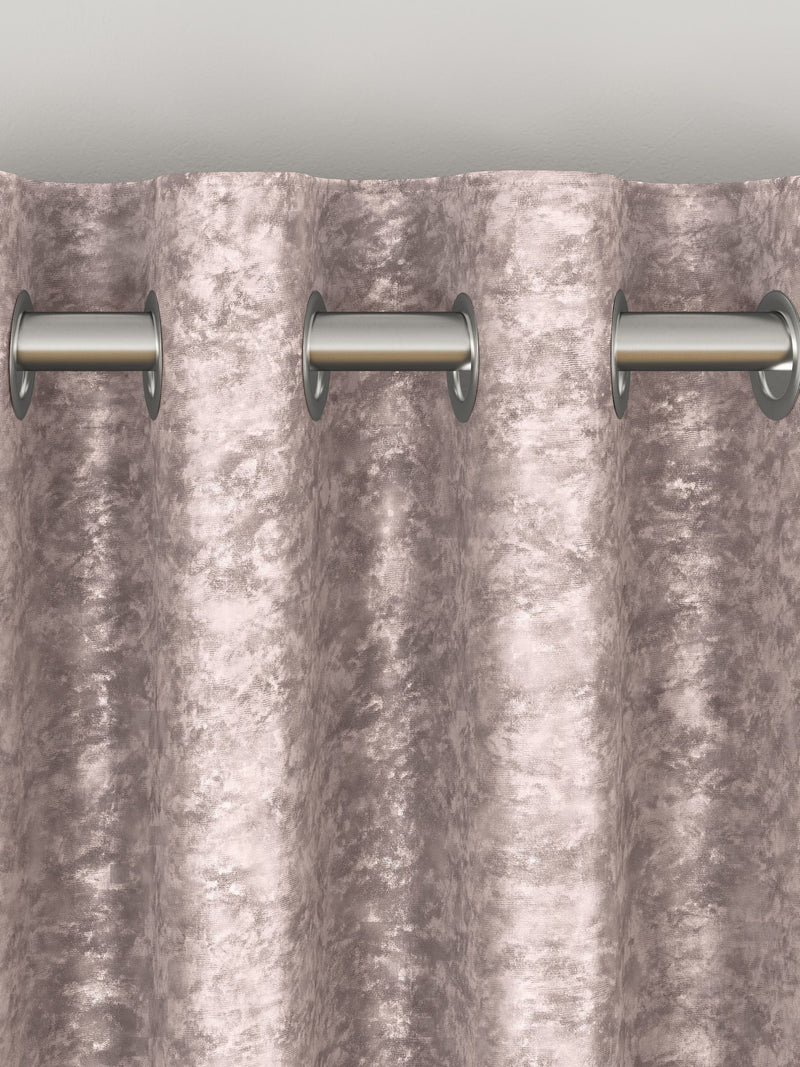 Pink crushed made to measure curtains - British product