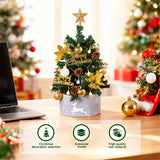 Livingandhome tabletop Christmas tree with multicolour lights 57.5cm, UK version