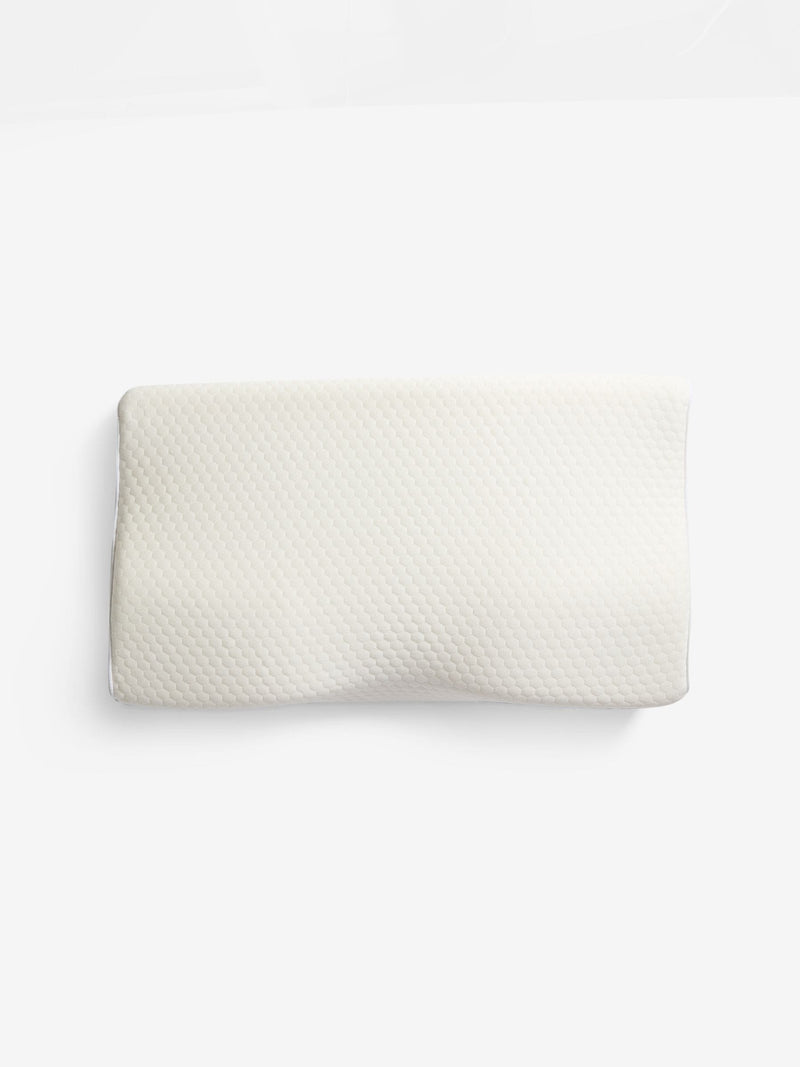 Tapered neck memory foam pillow (British brand)