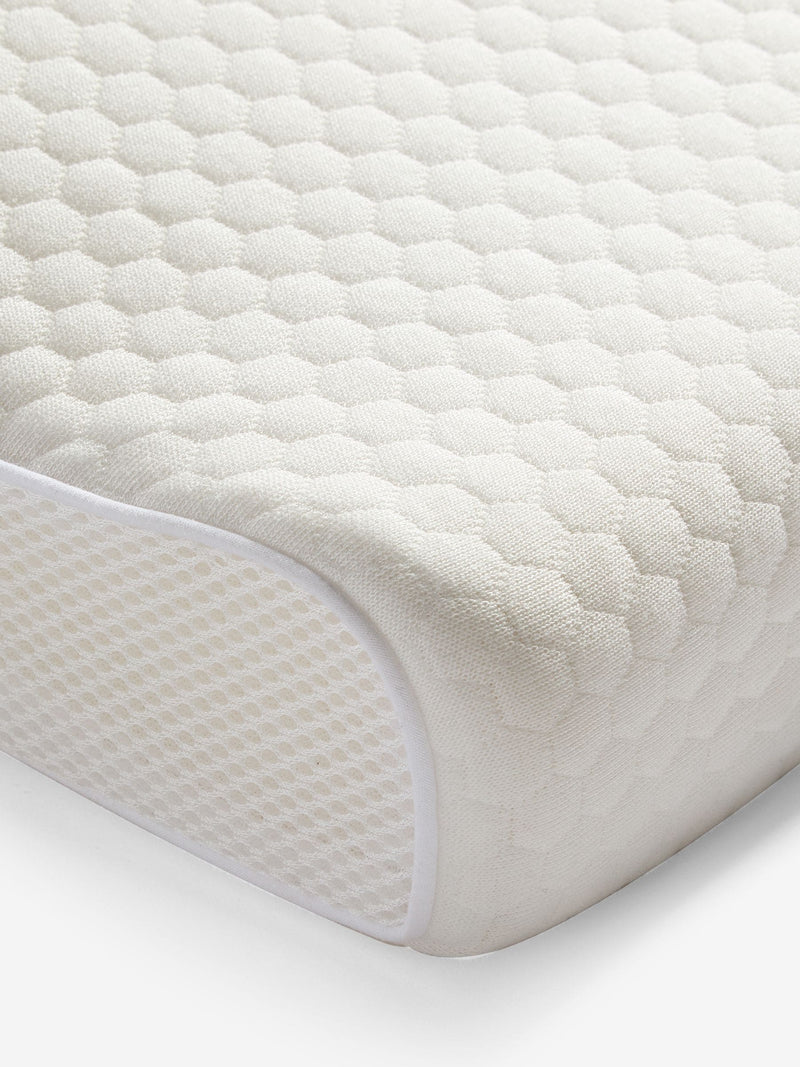 Tapered neck memory foam pillow (British brand)