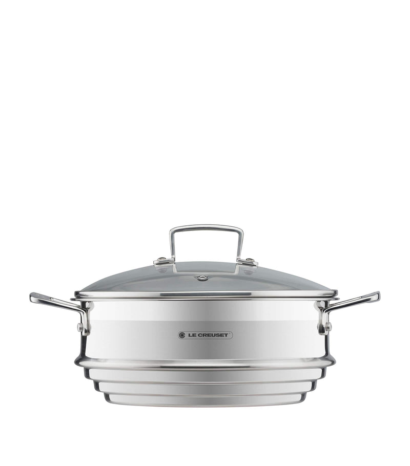 Le Creuset 3-ply stainless steel sauté multi-steamer 24cm (British brand)