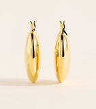 LIÉ STUDIO The Erin gold-plated earrings, sculptural design, imported from the UK
