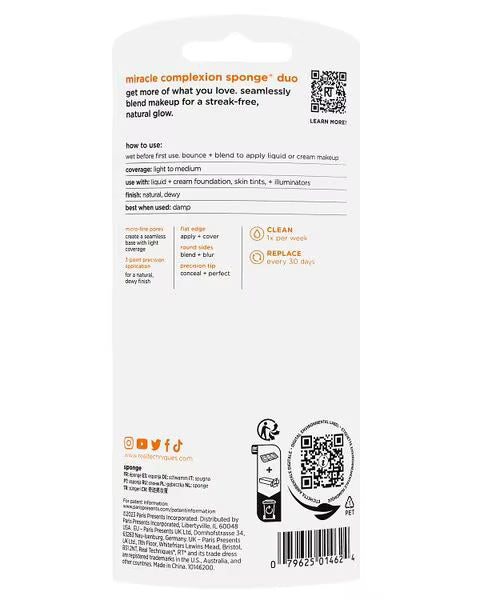 Real Techniques Miracle Complexion Sponge 2 pack, imported from the UK