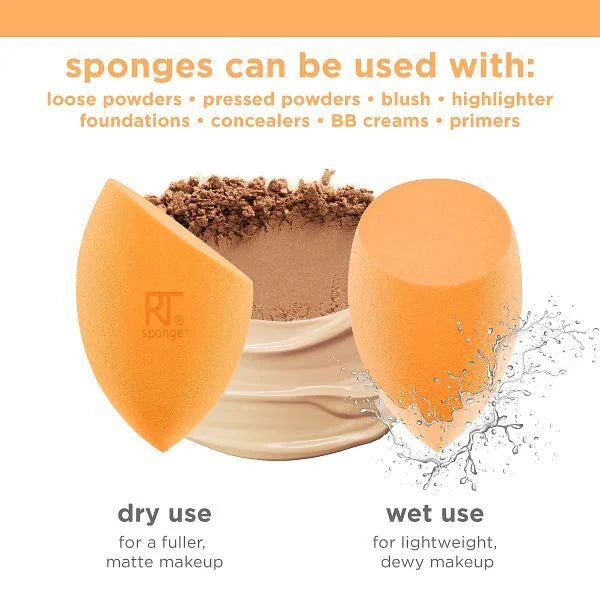 Real Techniques Miracle Complexion Sponge 2 pack, imported from the UK