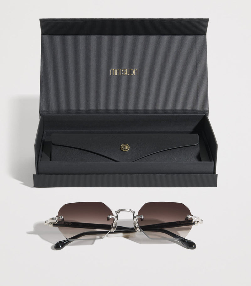 Matsuda M5010 octagonal sunglasses titanium, UK version