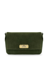 Next Apatchy Green The Maisie Midi Suede Bag- Buy online at McGrocer