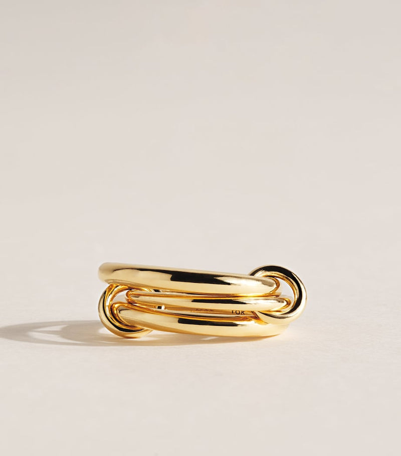 Spinelli Kilcollin Petite Yellow Gold Libra ring, UK version