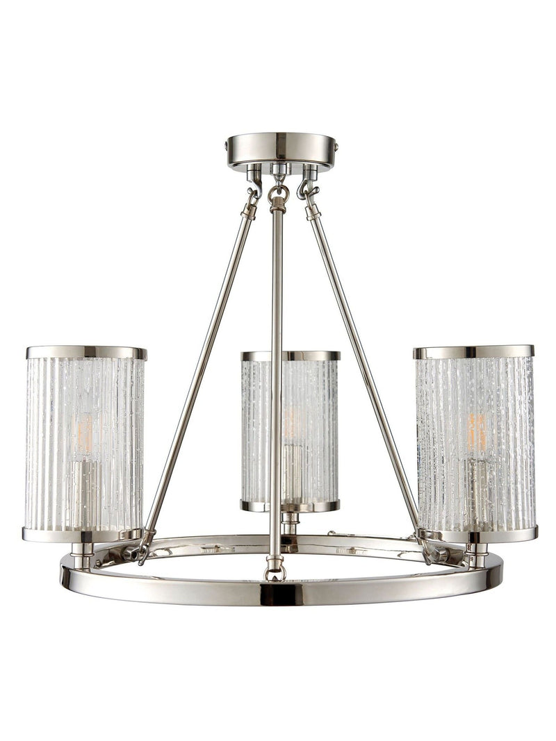 Gallery Home Silver Yazmin pendant ceiling light, imported from the UK