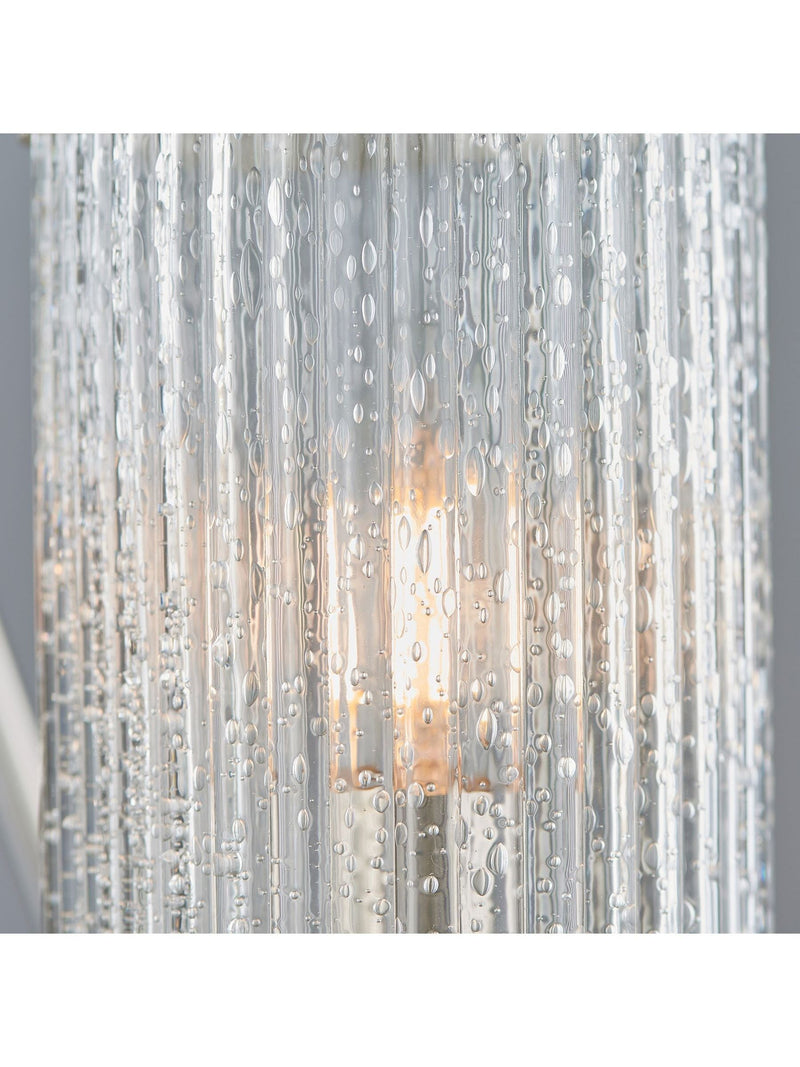 Gallery Home Silver Yazmin pendant ceiling light, imported from the UK